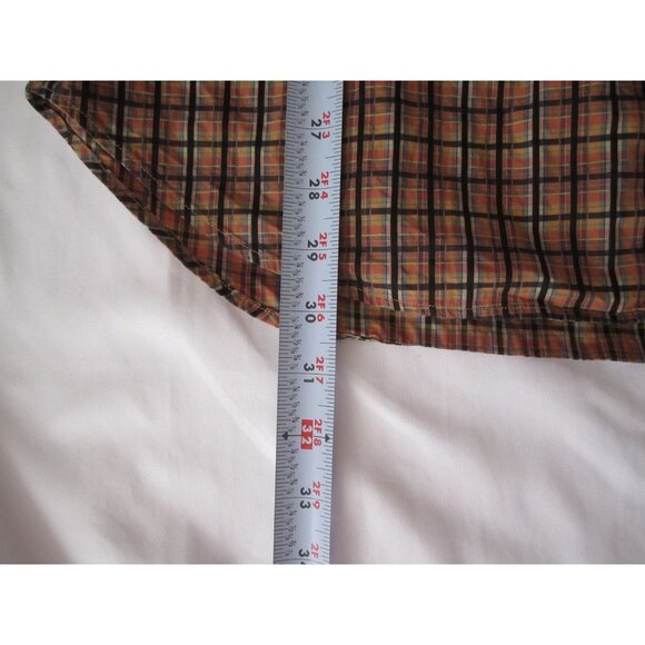 Men's Robert Talbott Plaid Button Short Sleeve Shirt Sz S (MT710) - Picture 4 of 7